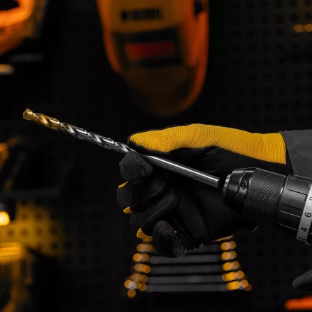 Сверло спиральное по металлу Denzel, 9 х 175 мм, Р6М5, Golden Tip, удлиненное 718262 купить в Нягани