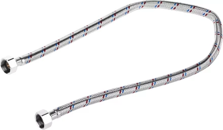 Подводка гибкая ЗУБР для воды, оплетка из нержавеющей стали, г/г 1/2&quot; - 0,6м 51005-G/G-060 купить в Нягани