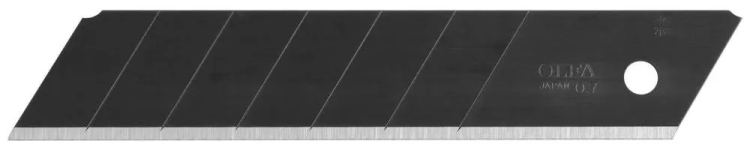 Лезвие OLFA "BLACK MAX" сегментированное, 5шт, 25х126х0,7мм OL-HBB-5B купить в Нягани