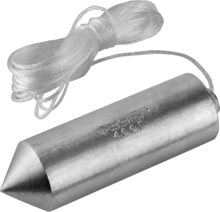 Отвес ЗУБР &quot;МАСТЕР&quot; строительный со шнуром, в пластиковом контейнере, 600 г 0636-600_z01 купить в Нягани