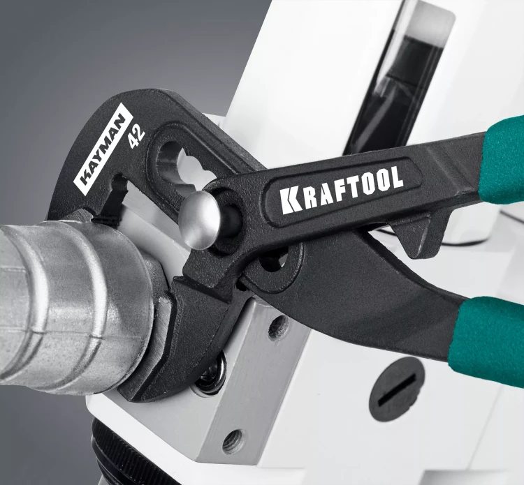 Клещи переставные с быстрой регулировкой KRAFTOOL KAYMAN 22353-18 купить в Нягани