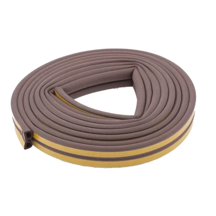 Уплотнитель 12 м профиль &quot;D&quot; коричневый СИБРТЕХ 93937 купить в Нягани