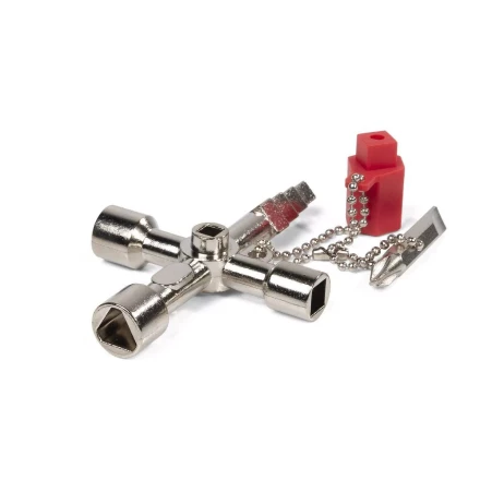 Ключ для электрошкафов КВТ КЭШ-5М с 5 профилями и битой «крест/шлиц» (84624) купить в Нягани