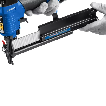 ЗУБР Т55/300, пневматический нейлер-степлер 18Ga 2-в-1: для скоб тип 55 и гвоздей тип 300, Профессионал (31937) купить в Нягани