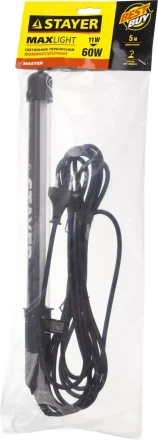 Светильник люминесцентный переносной, 5м, 11 (60) Вт, 220 В, STAYER 56065-11 купить в Нягани