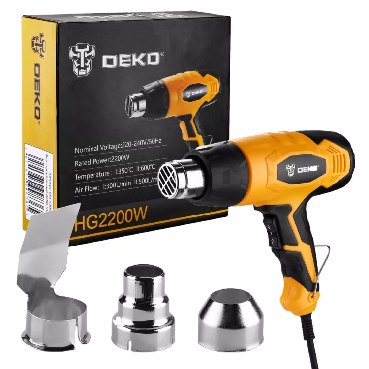 Фен строительный DEKO HG2200W, 063-4200 купить в Нягани