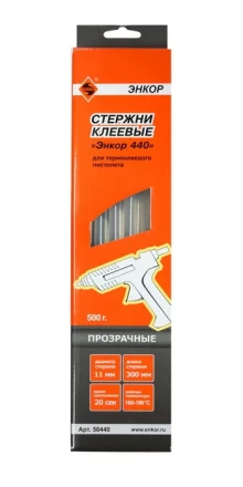 Стержень клеевой 11х300мм ЭНКОР 440 17шт 50440 купить в Нягани