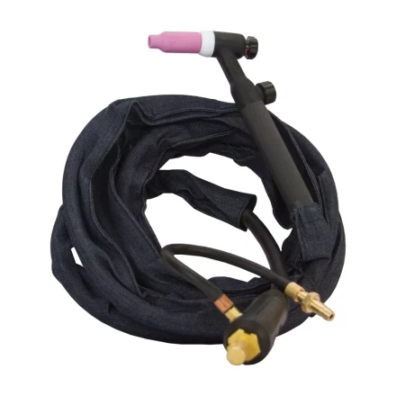 Горелка SRT-17V 4м 35мм2 комплект - цанга 1,6 2,0 2,4 сопло №4 5 6 FoxWeld купить в Нягани