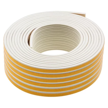 Уплотнитель резиновый, 24 м, профиль &quot;E&quot;, белый Сибртех 88905 купить в Нягани