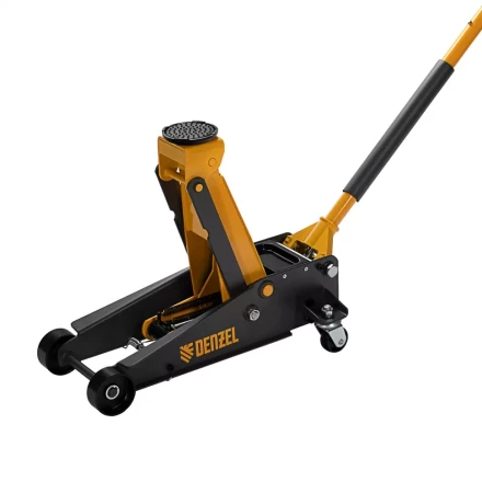 Домкрат гидравлический подкатной 3 т, с фиксатором, быстрый подъем, 135-480 мм, профессиональный Denzel 51138 купить в Нягани