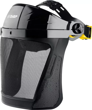 ЗУБР СЕКТОР-С, экран из мелкоячеистой сетки 190 х 339 мм, с храповиком, защитный лицевой щиток, Профессионал (110851) купить в Нягани