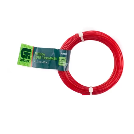 Леска для триммера квадратная, 1.3 мм х 15 м, Россия Сибртех 961515 купить в Нягани