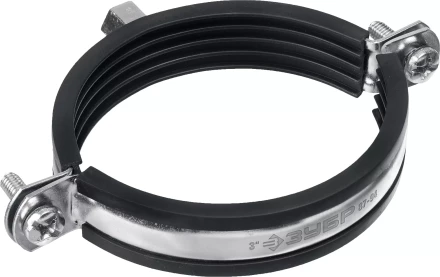 ЗУБР 3, М8/М10, цинк, 10 шт, трубный хомут с гайкой (37880-87-94) купить в Нягани