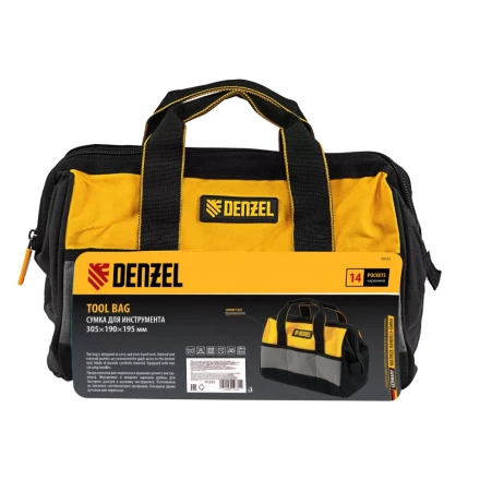 Сумка для инструмента, 305х190х195 мм, 14 карманов// Denzel 90292 купить в Нягани
