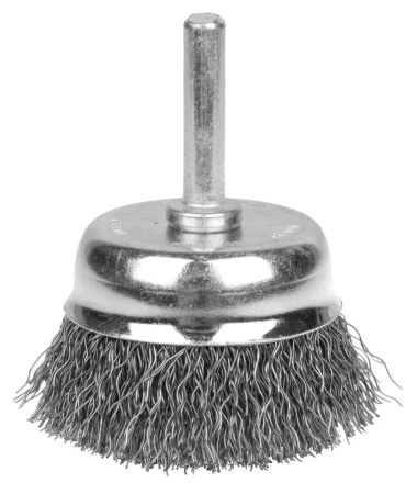 ЗУБР &quot;ЭКСПЕРТ&quot;. Щетка чашечная для дрели, витая стальная проволока 0,3мм, 63мм 35253-063_z01 купить в Нягани