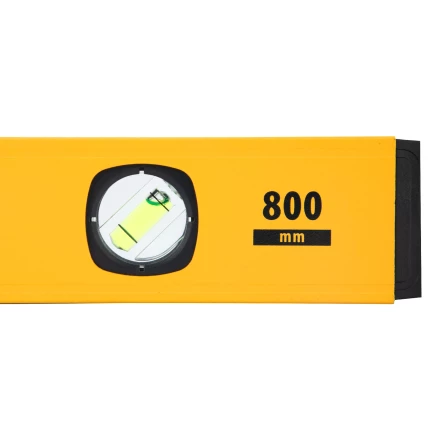 Уровень алюминиевый Denzel 33692, магнит, фрезерованный, 3 глазка (1 зеркал.), 0,5 мм/м, 800 мм купить в Нягани