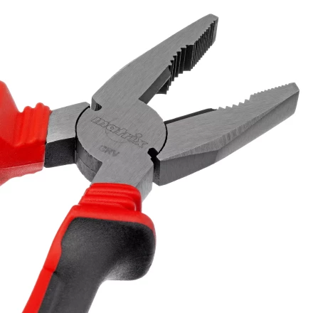 Плоскогубцы комбинированные Matrix, 200 мм, хром-ванадий, двухкомпонентные рукоятки, 17092 купить в Нягани