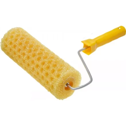 Валик &quot;ГРУБЫЙ СТРУКТУРНЫЙ&quot; поролон, ручка 6мм, STAYER Standard 0368-24 купить в Нягани