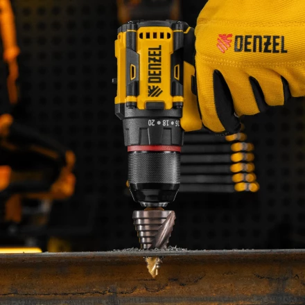 Сверло ступенчатое Denzel 723615, 9-12-15-18-21-24-27-30-33-36 мм, Р6М5К5, 6-гр. хвостовик купить в Нягани