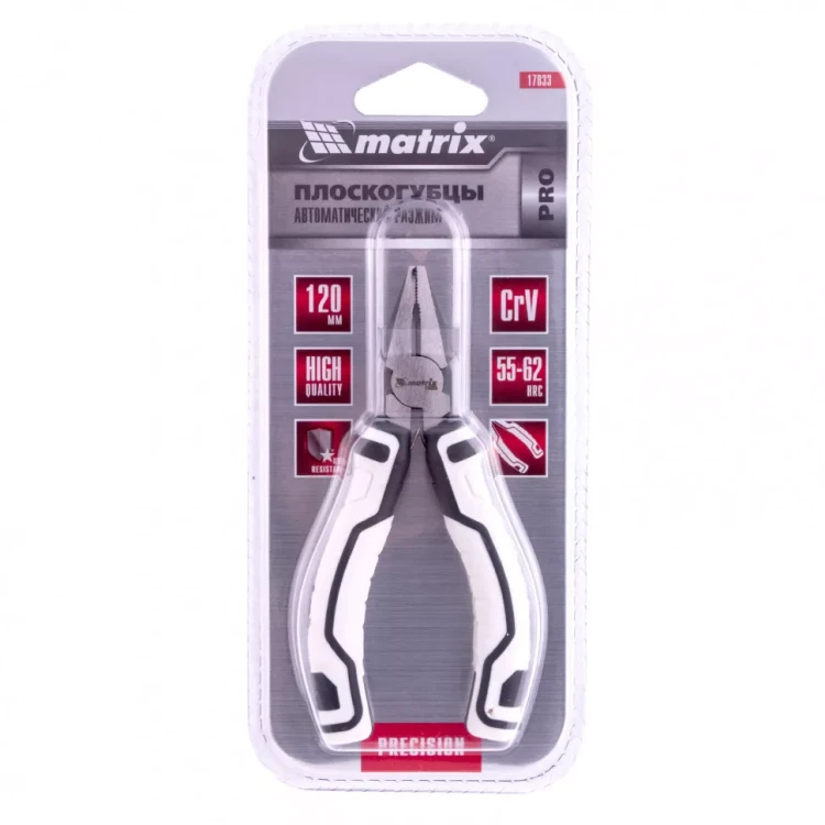 Плоскогубцы Mini 120 мм авторазжим Pro Matrix 17833 купить в Нягани
