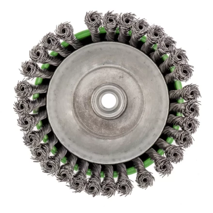 Щетка для УШМ 150 мм М14 Чашка крученая проволока 0,5 мм Сибртех 746297 купить в Нягани