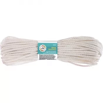 Шнур бельевой полипропиленовый с сердечником D-5 мм L-10 м белыйELFE 93707 купить в Нягани