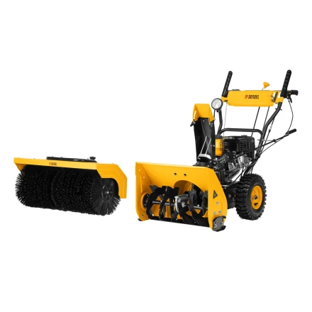 Гибридная снегоуборочная машина с функц. подметания SWB-800, 212 сс, руч. старт, 2 насадки// Denzel 97662 купить в Нягани