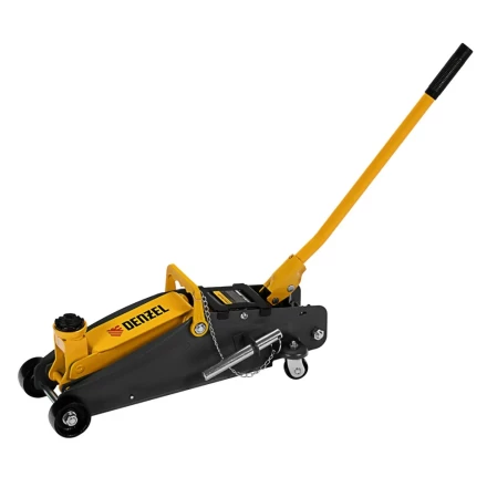 Домкрат гидравлический подкатной Denzel с фиксатором 2,8 т 135-385 мм 51155 купить в Нягани