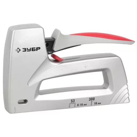 Степлер ЗУБР , пластинчатая пружина, литой корпус, 2 в 1, тип53: 6-14мм, тип 300: 16мм 31503_z01 купить в Нягани