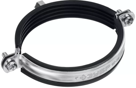 ЗУБР 4, М8/М10, цинк, 10 шт, трубный хомут с гайкой (37880-107-116) купить в Нягани