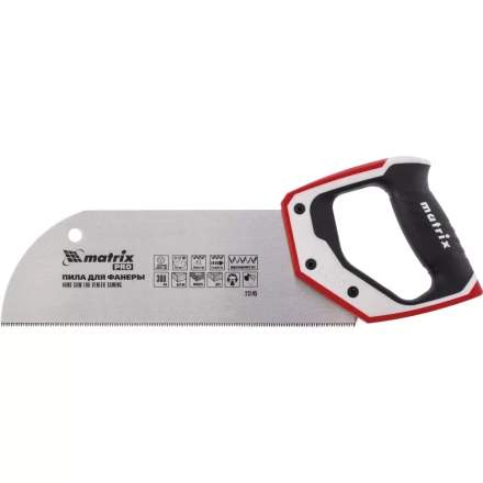 Пила для фанеры с запилом 300 мм каленый зуб 3D  11-12TPI 3-компонентная рукоятка PRO MATRIX 23145 купить в Нягани