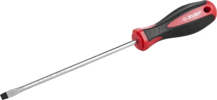 Отвертка ЗУБР &quot;МАСТЕР&quot;, Cr-v, эргономичная двухкомпонентная рукоятка, SL5,5x150мм 25061-5.5-150_z02 купить в Нягани