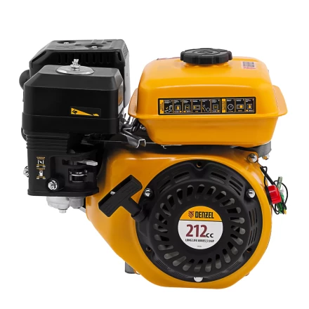 Двигатель бензиновый Denzel RX-17K, 7 л.с., 212 см3, горизонтальный вал шпонка 19 мм 95101 купить в Нягани