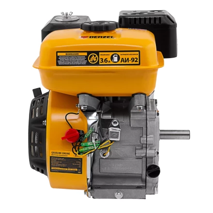 Двигатель бензиновый Denzel RX-17K, 7 л.с., 212 см3, горизонтальный вал шпонка 19 мм 95101 купить в Нягани
