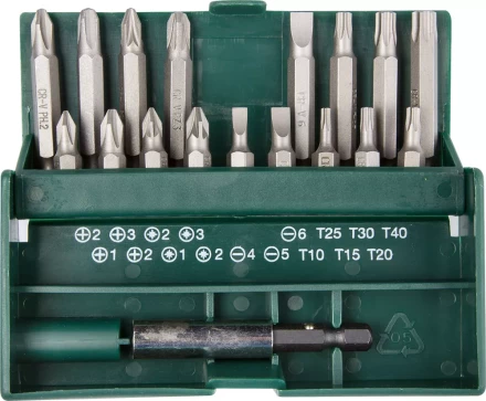 Набор бит &quot;EXPERT&quot;, KRAFTOOL 26131-H18, с магнитным адаптером в бит-боксе, 18 предметов 26131-H18 купить в Нягани