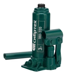 Домкрат гидравлический бутылочный Сибртех 50801, 3 т, 180-320 мм