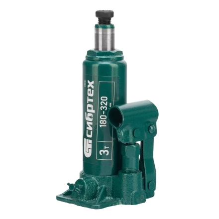 Домкрат гидравлический бутылочный Сибртех 50801, 3 т, 180-320 мм купить в Нягани