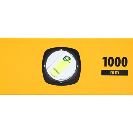 Уровень алюминиевый Denzel, магнит, фрезерованный, 3 глазка (1 зеркал.), 0,5 мм/м, 1000 мм, 33693 купить в Нягани