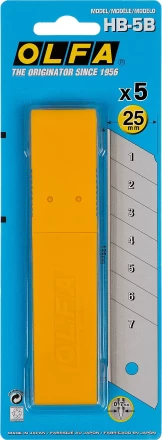 Лезвие OLFA сегментированное, 25х126х0,7мм, 5шт OL-HB-5B купить в Нягани