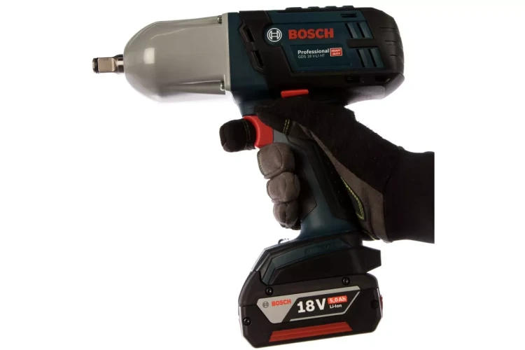 Bosch Аккумуляторный ударный гайковерт GDS 18 V-LI HT 06019B130A купить в Нягани