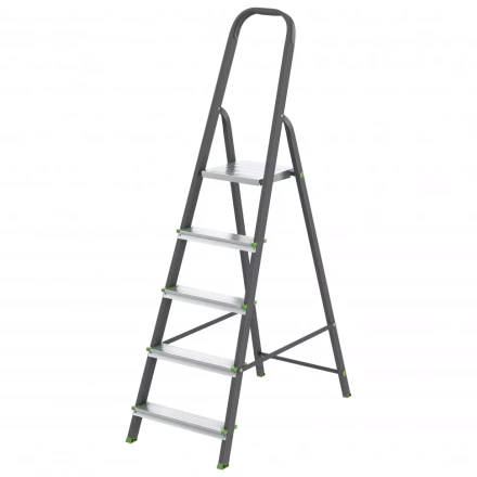 Стремянка 5 ступеней стальной Профиль алюминиевые ступени Россия Сибртех 97955 купить в Нягани