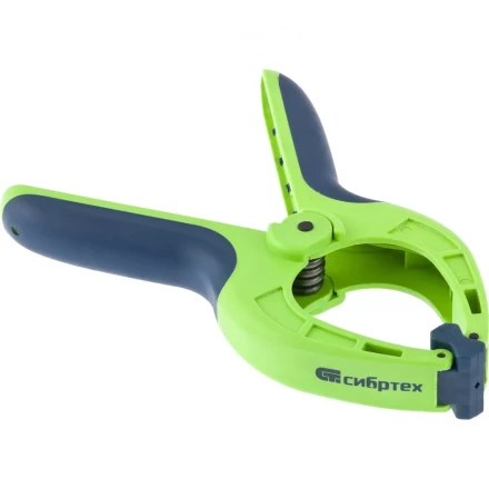 Струбцина клещеобразная 3-3/16 пластиковый корпус двухкомпонентные рукоятки усиленная пружина 82 мм Сибртех 20788 купить в Нягани