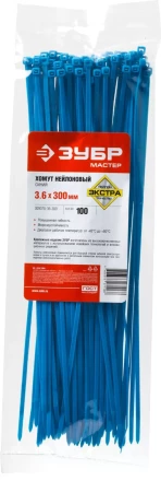 Кабельные стяжки синие КС-С1 нейлоновые промфасовка серия ПРОФЕССИОНАЛ купить в Нягани