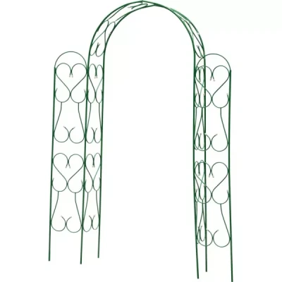 Арка декоративная GRINDA "АМПИР" угловая, разборная, 240х120х36см 422253