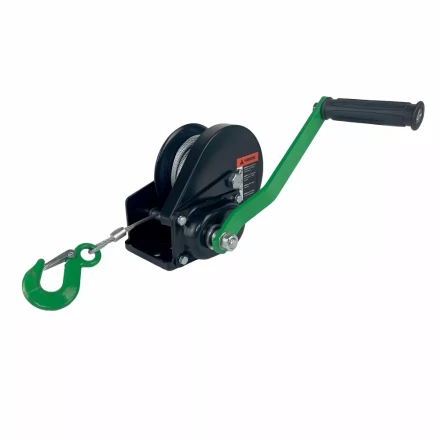 Лебедка ручная барабанная с тормозом HITCH HWB 800 800 кг канат 10 м (SZ073182) купить в Нягани