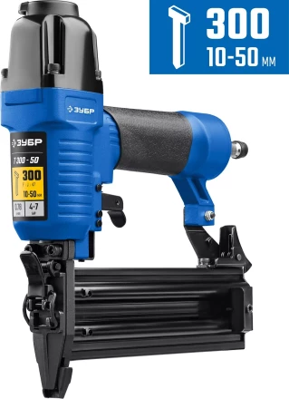 ЗУБР Т300-50 пневматический нейлер для гвоздей 18Ga, тип 300 (10-50 мм), Профессионал (31933) купить в Нягани