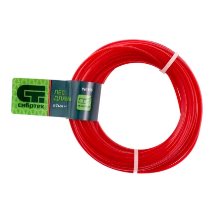 Леска для триммера квадратная, 2.0 мм х 15 м, Россия Сибртех 961555 купить в Нягани