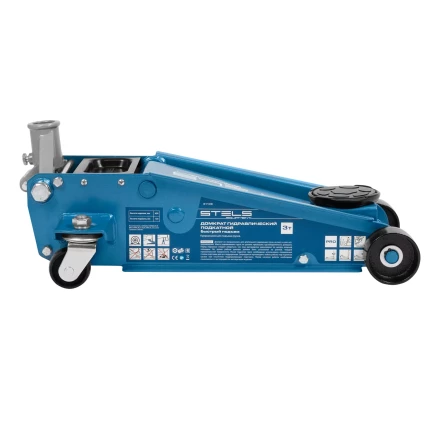 Домкрат гидравлический подкатной Stels 51139, 3 т, 120-450 мм, быстрый подъем, проф. купить в Нягани