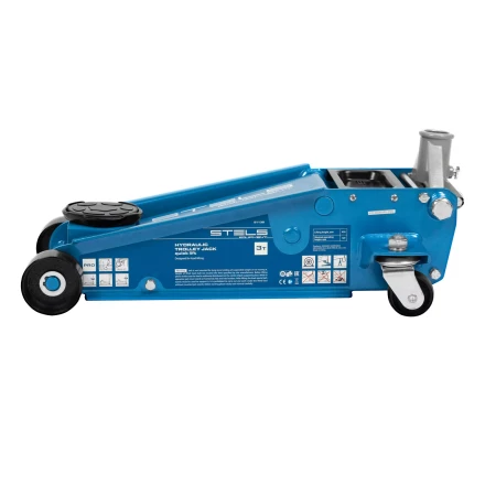 Домкрат гидравлический подкатной Stels 51139, 3 т, 120-450 мм, быстрый подъем, проф. купить в Нягани