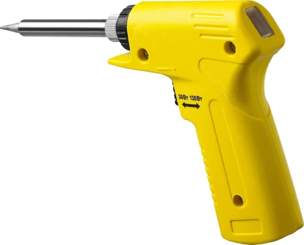 Паяльник с пистолетной пластмассовой рукояткой, STAYER &quot;PROFI&quot; PROTerm, 55308-130, 30 - 130 Вт, с керамическим нагревательным элементом 55308-130 купить в Нягани